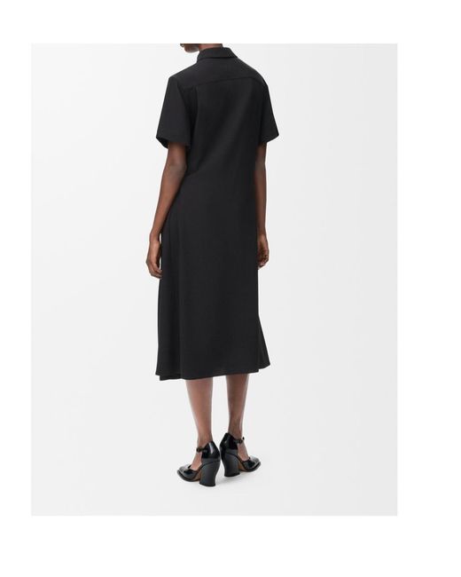 Loewe Black Belted Midi Dress