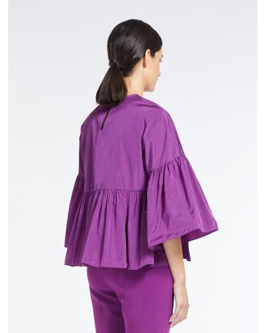 Max Mara Purple Haute Couture Taffeta Shirt