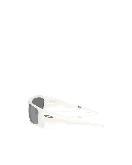 Oakley White Masseter Rectangular Sunglasses for men