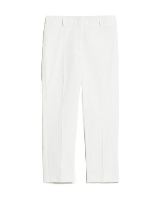 Weekend by Maxmara White Cotton Trousers
