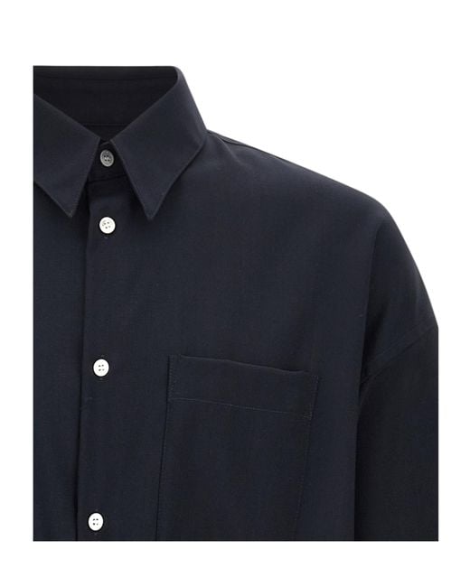 Marni Blue 'Tropical Wool' Shirt for men