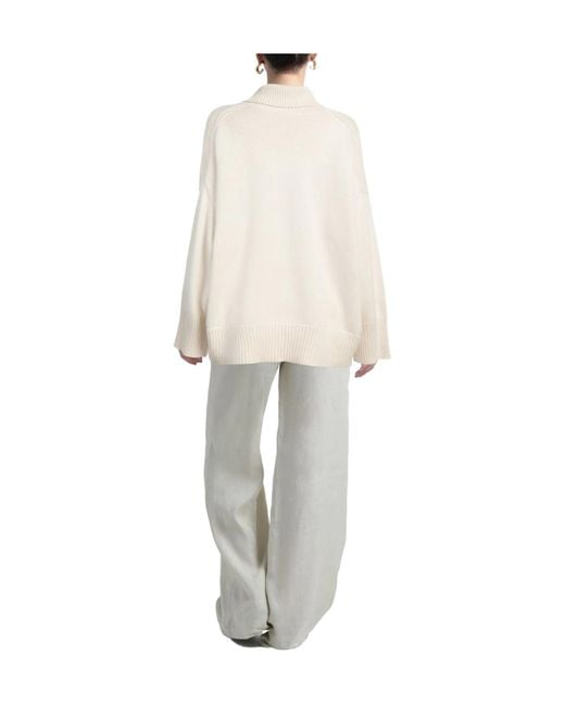 Chloé White Solid Color Cashmere Jumpers