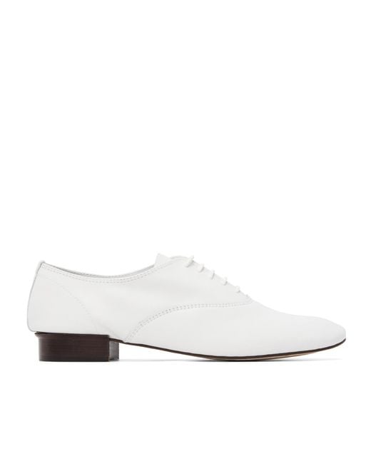 Repetto White Zizi Oxford Shoes