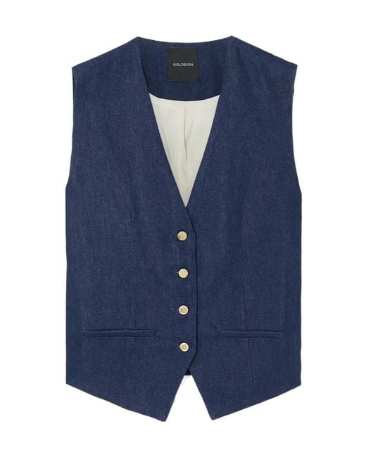 Goldsign Blue Dark Denim Jacket