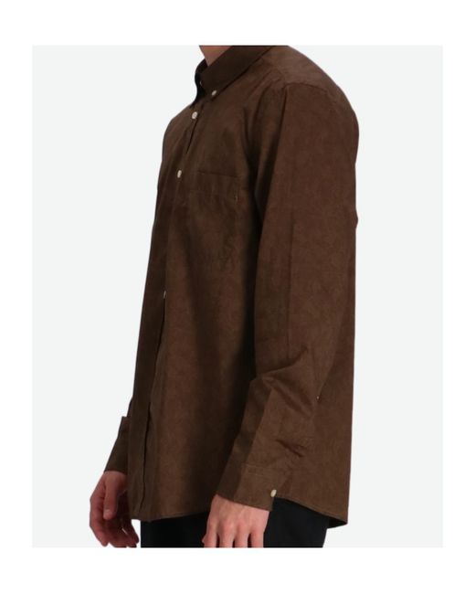 Boss Brown Button-Up Shirt for men