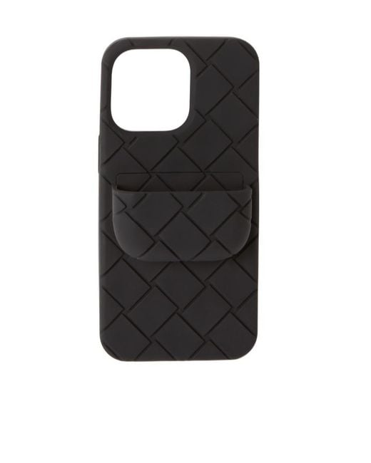 Bottega Veneta Black Intreccio Iphone 13 Pro Mobile Phone Case for men