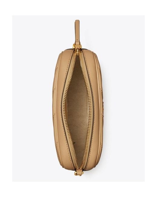 Tory Burch Natural Kira Chevron Camera Bag