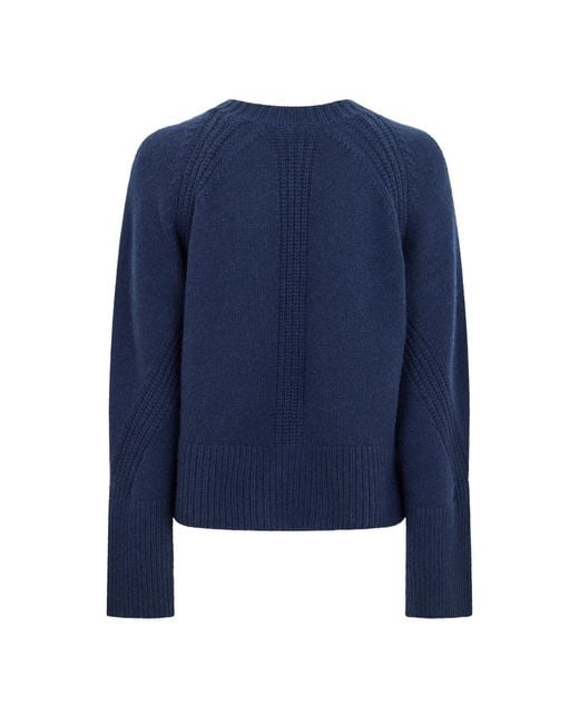 Joseph Blue Crew Neck Long-Sleeved Sweater
