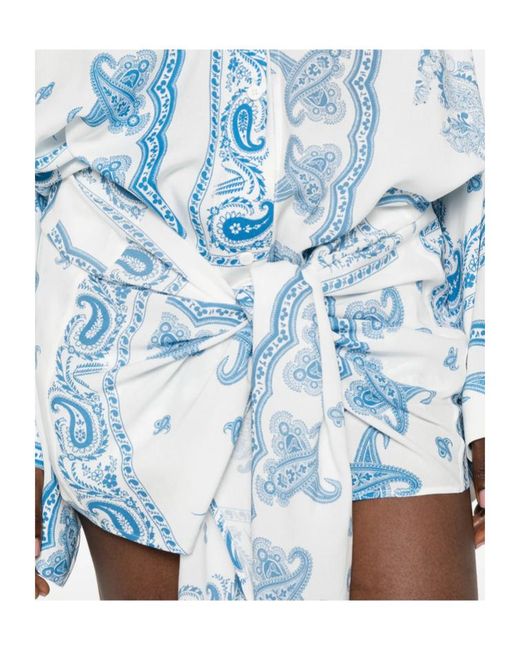 The Attico Blue Printed Dress