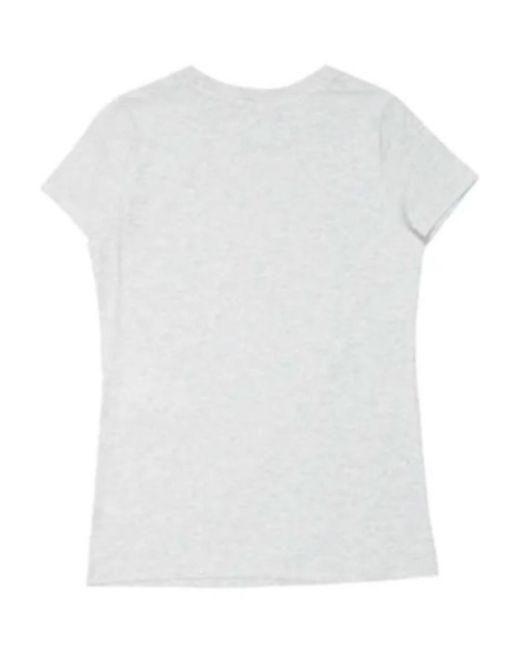 Moschino Gray Logo Details T-Shirt