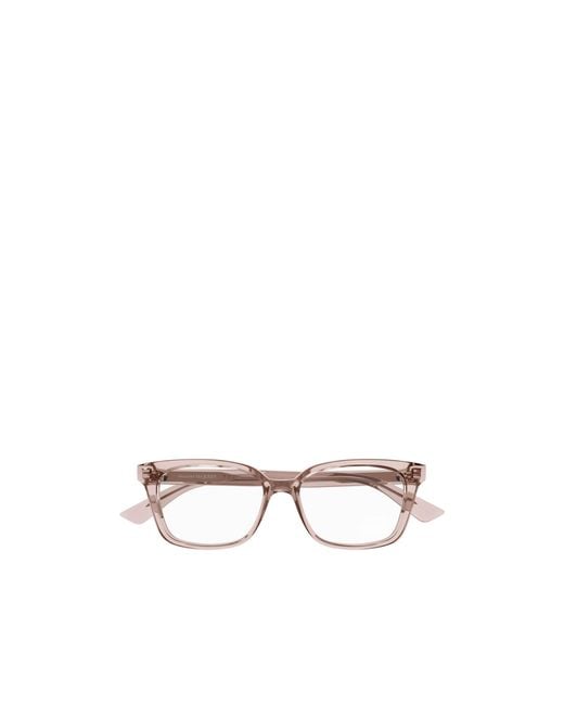 McQueen White Eyewear Square Frame Glasses
