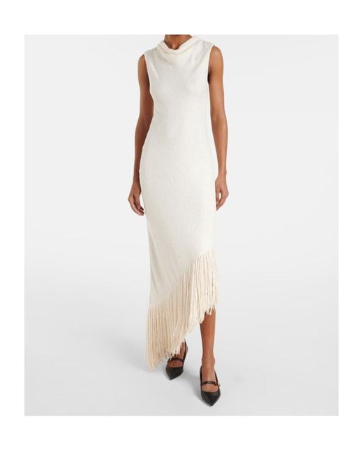 Gabriela Hearst White Awar Silk Maxi Dress