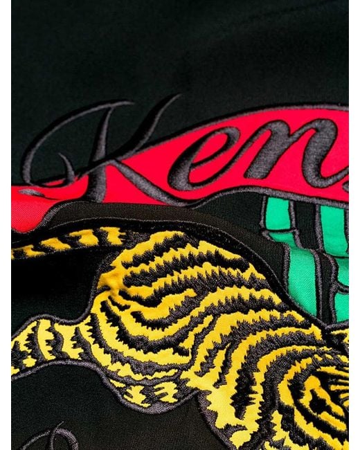 KENZO Black Tiger Embroidered Pullover