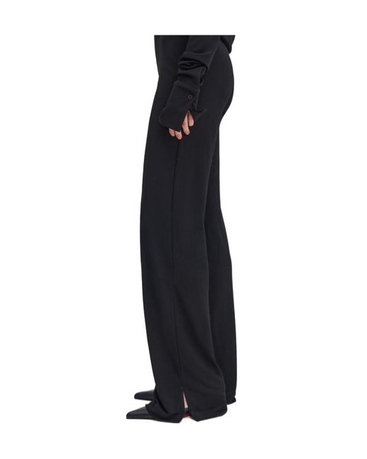 Filippa K Black Freja Crepe Trousers