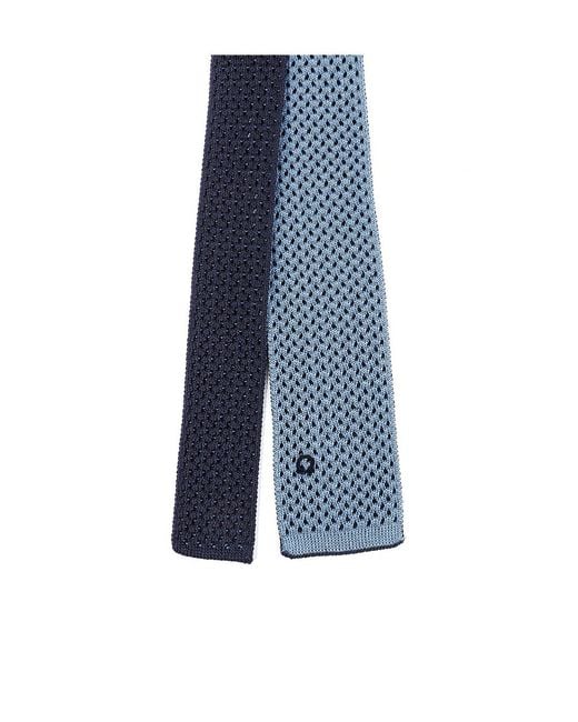 Ferragamo Blue Square Head Tie for men