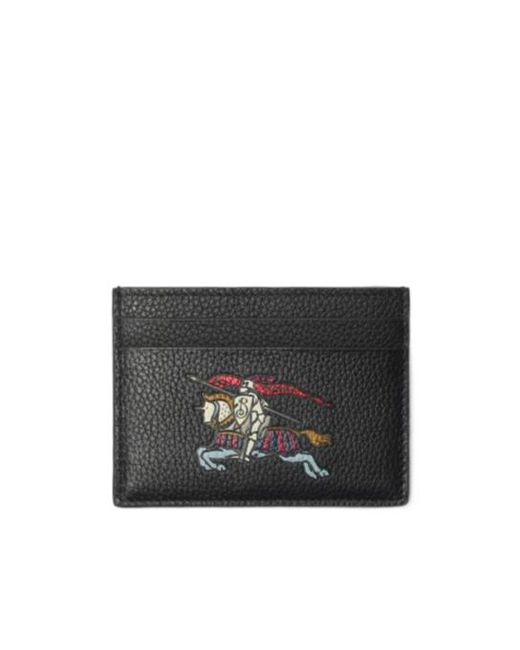 Burberry Black Ekd Printed Card Holder for men