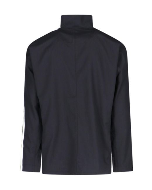 Y-3 Blue Logo-Printed Zipped Jacket for men