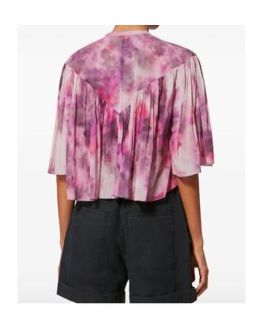 Isabel Marant Pink Isabel Marant Étoile Button Detailed Layered Top