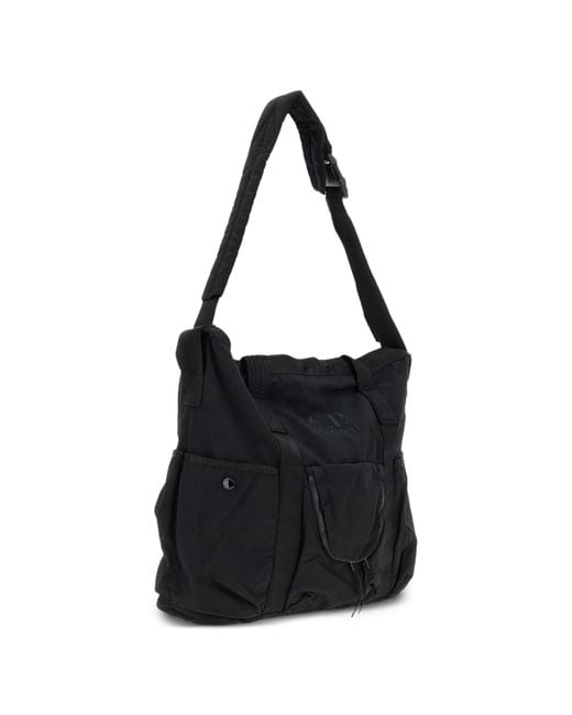 C P Company Black Multi-Pocket Shoulder Bag for men