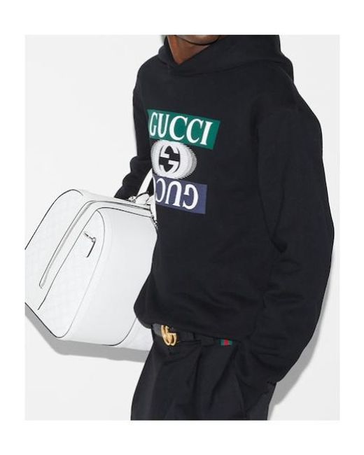Gucci Black Jersey Hooded Sweatshirt for men