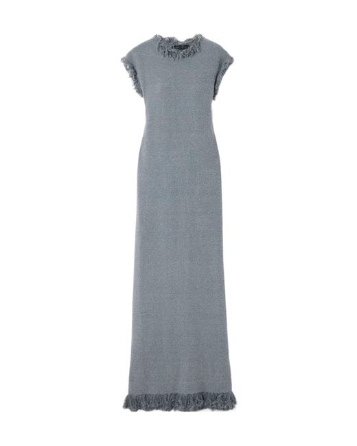 Proenza Schouler Gray Toni Tassel Dress