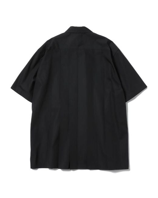 Sacai Black Short-Sleeved Shirt for men
