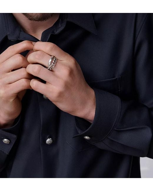 Dior White Stack Ring for men