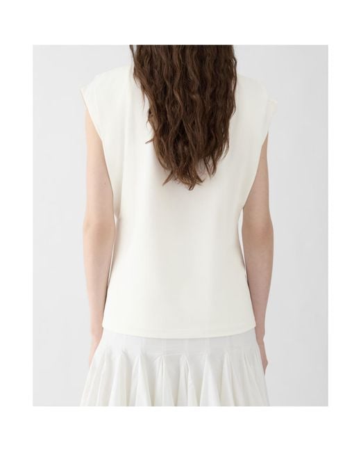 Jacquemus White Sleeveless Boxy T-Shirt