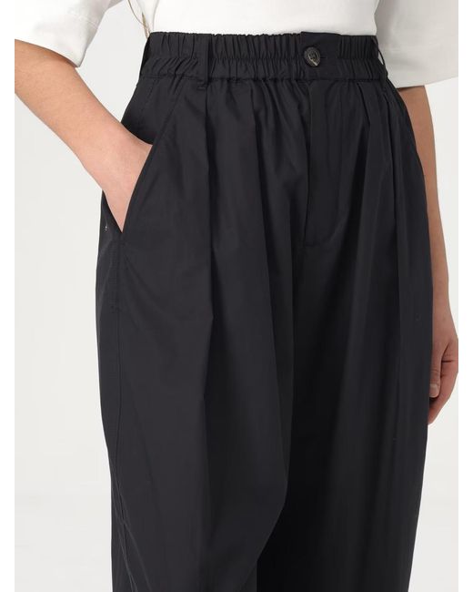 Soeur Black Vernon Pleated Wide-Leg Pants