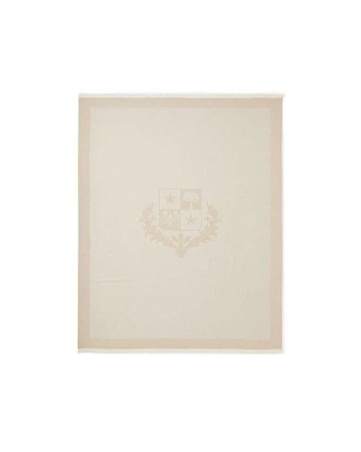 Loro Piana White Crest Plaid