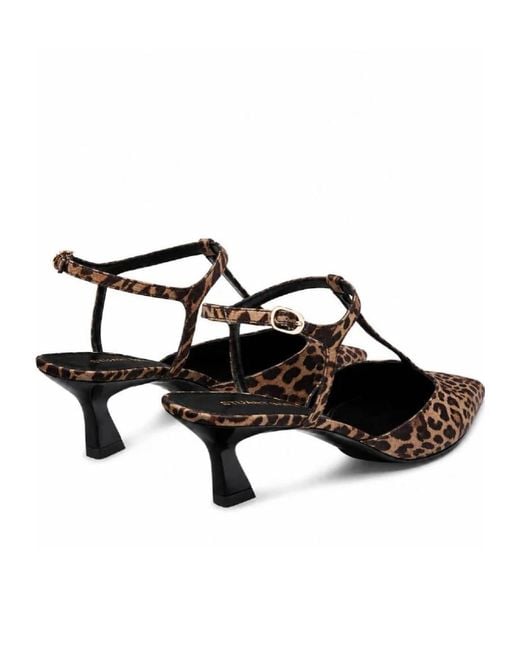 Stuart Weitzman Brown Vinnie T-Strap Pump