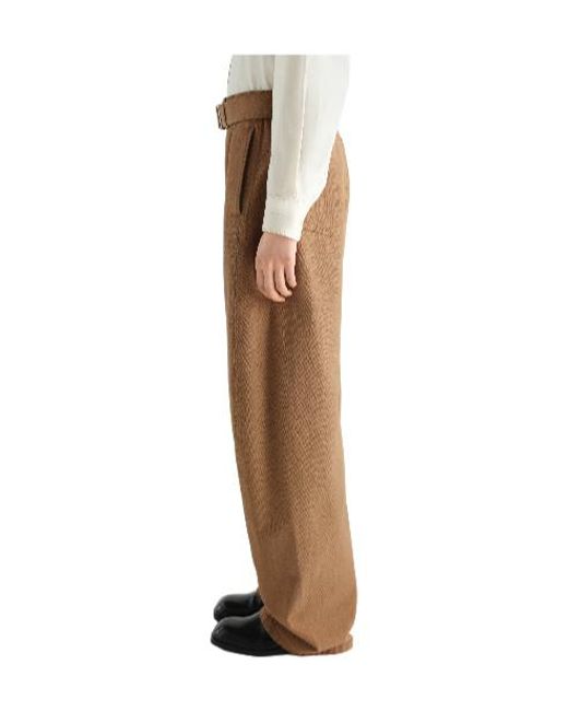 Lemaire Natural Twisted Belted Pants for men
