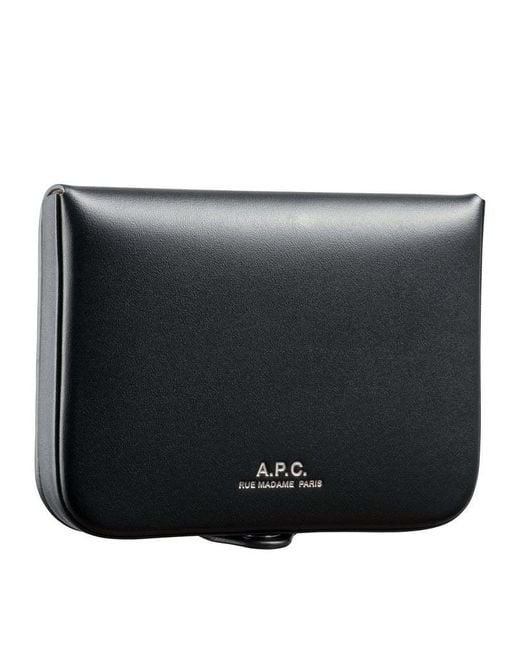 A.P.C. Gray Josh Coin Purse for men