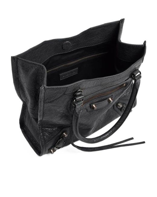 Balenciaga Black Le City Mini Leather Tote Bag