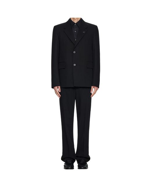 Wooyoungmi Black Wool Blazer Jacket for men