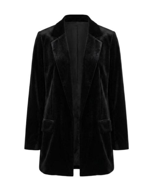 AllSaints Black Aleida Lapel-Collar Blazer