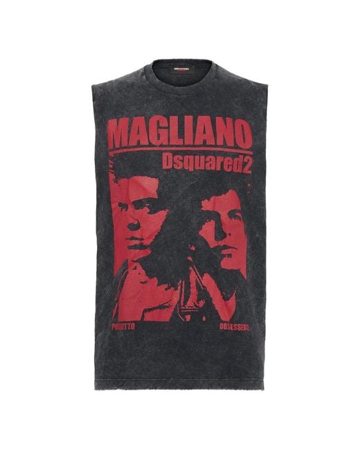DSquared² Red T-Shirts & Vests for men