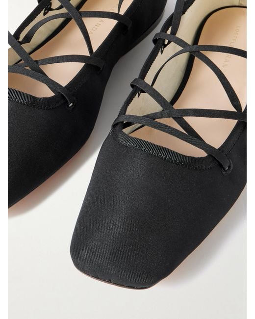 Loeffler Randall Black Grosgrain Ballet Flats