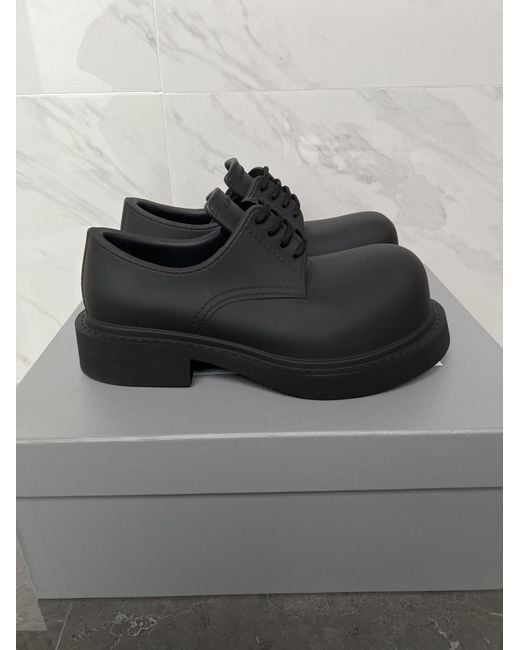 Balenciaga Black Steroid Derby Shoes for men
