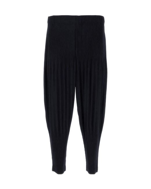Homme Plissé Issey Miyake Black Basics Trousers for men