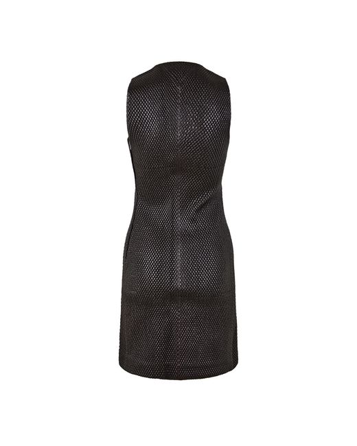 Bottega Veneta Black Streamlined Mini Dress