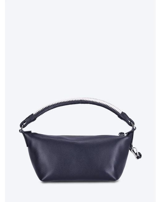 Loewe Blue Logo Zipper Tote Bag
