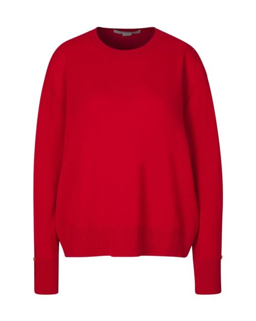 Stella McCartney Red Long-Sleeved Sweater