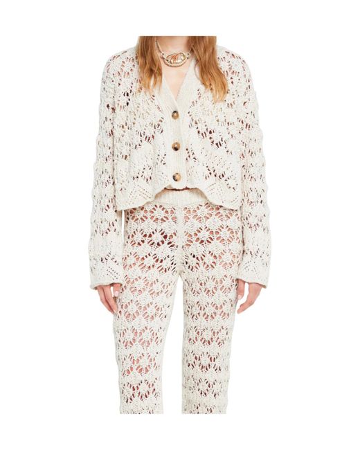 Alanui White Lagoon Romance Buttoned Cardigan