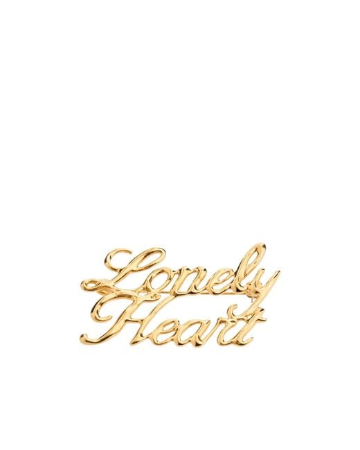 Jil Sander Metallic Letter Brooch