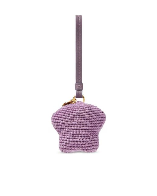 Versace Pink Medusa Fluffy Crochet Bag Charm