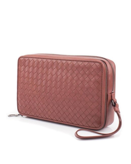 Bottega Veneta Red Knitted Clutch for men