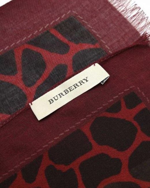 Burberry Brown Striped Scarf
