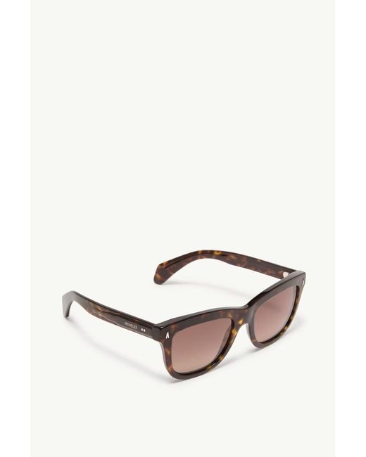 Moncler Brown Bronzz Rectangular Sunglasses for men