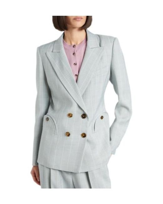 Blazé Milano Gray Thin Striped Blazer